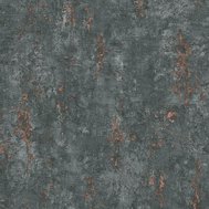 Vliesové tapety na zeď GMK4 10375-47, rozměr 10,05 m x 0,53 m, omítkovina tmavě šedá s bronzovými detaily, Erismann