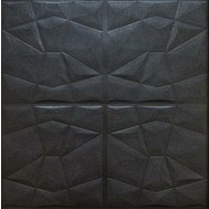 Samolepící pěnové 3D panely S11, cena za kus, rozměr 70 x 70 cm, diamant černý, IMPOLTRADE