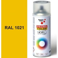 Sprej žlutý lesklý 400ml, odstín RAL 1021 barva kadmiově žlutá, Schuller Ehklar, barvy ve spreji PRISMA COLOR 91040