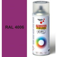 Sprej fialový lesklý 400ml, odstín RAL 4006 barva dopravní purpurová, Schuller Ehklar, barvy ve spreji PRISMA COLOR 91202