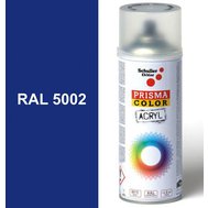 Sprej modrý lesklý 400ml, odstín RAL 5002 barva ultramarínově modrá, Schuller Ehklar, barvy ve spreji PRISMA COLOR 91024