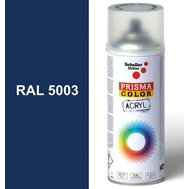 Sprej modrý lesklý 400ml, odstín RAL 5003 barva safírově modrá, Schuller Ehklar, barvy ve spreji PRISMA COLOR 91023