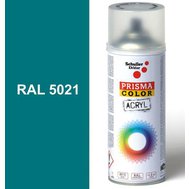 Sprej modrý lesklý 400ml, odstín RAL 5021 barva vodní modrá, Schuller Ehklar, barvy ve spreji PRISMA COLOR 91203