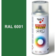 Sprej zelený lesklý 400ml, odstín RAL 6001 barva smaragdově zelená, Schuller Ehklar, barvy ve spreji PRISMA COLOR 91321