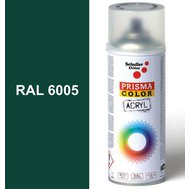 Sprej zelený lesklý 400ml, odstín RAL 6005 barva mechově zelená, Schuller Ehklar, barvy ve spreji PRISMA COLOR 91037