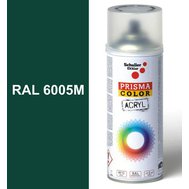 Sprej zelený matný 400ml, odstín RAL 6005M barva mechově zelená matná, Schuller Ehklar, barvy ve spreji PRISMA COLOR 91326