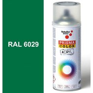 Sprej zelený lesklý 400ml, odstín RAL 6029 barva mátově zelená, Schuller Ehklar, barvy ve spreji PRISMA COLOR 91320