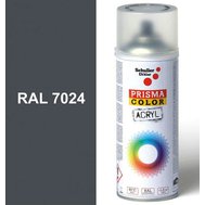 Sprej šedý lesklý 400ml, odstín RAL 7024 barva grafitově šedá, Schuller Ehklar, barvy ve spreji PRISMA COLOR 91034
