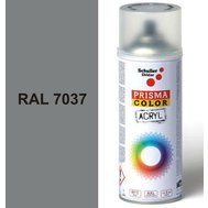 Sprej šedý lesklý 400ml, odstín RAL 7037 barva prachově šedá, Schuller Ehklar, barvy ve spreji PRISMA COLOR 91340