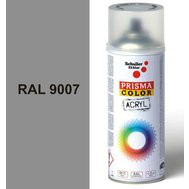 Sprej šedý lesklý 400ml, odstín RAL 9007 barva šedá hliníková, Schuller Ehklar, barvy ve spreji PRISMA COLOR 91345