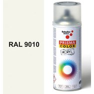 Sprej bílý lesklý 400ml odstín RAL 9010 barva bílá, Schuller Ehklar, barvy ve spreji PRISMA COLOR 91001