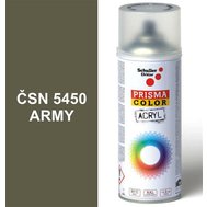 Sprej khaki armádní 400ml odstín ČSN5450 khaki armádní, Schuller Ehklar, barvy ve spreji PRISMA COLOR 91318