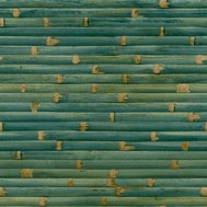 Vliesové tapety na zeď Wanderlust WL1101, rozměr 10,05 m x 0,53 m, bambusový obklad zelený, Grandeco