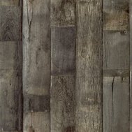 Vliesové tapety na zeď Wanderlust WL1401, rozměr 10,05 m x 0,53 m, dřevo tmavě hnědé, Grandeco