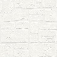 Vinylové tapety na zeď Adelaide 2040-42, rozměr 10,05 m x 0,53 m, kameny bílé, A.S. Création