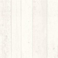 Vliesové tapety na zeď Wood´n Stone 855046, dřevěné desky bílé, rozměr 10,05 m x 0,53 m, A.S.Création