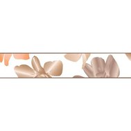 Samolepící bordura D 58-006-3, rozměr 5 m x 5,8 cm, květinky hnědé, IMPOL TRADE
