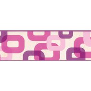 Samolepící bordura 3D růžovo-fialová 69038 5 m x 6,9 cm IMPOL TRADE