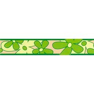 Samolepící bordura květy zelené 69044, rozměr 5 m x 6,9 cm, IMPOL TRADE