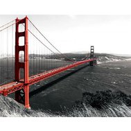 Vliesová fototapeta Golden Gate Bridge, rozměr 208 cm x 146 cm fototapety IMPOL TRADE 154VEXL