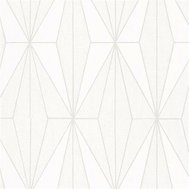 Vliesové tapety na zeď IMPOL Giulia 6781-30, Art-Deco vzor bílý se stříbrnými konturami, rozměr 10,05 m x 0,53 m, NOVAMUR 82178