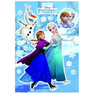 Samolepky na zeď, rozměr 50 cm x 70 cm, Disney Frozen Anna & Elsa, Komar 14048