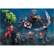 Samolepky na zeď, rozměr 100 cm x 70 cm, Disney Avengers Action, Komar 14735h