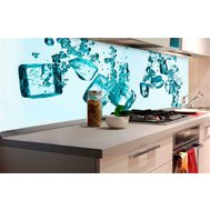 Samolepící tapety za kuchyňskou linku, rozměr 180 cm x 60 cm, kostky ledu, DIMEX KI-180-002