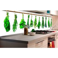 Samolepící tapety za kuchyňskou linku, rozměr 180 cm x 60 cm, bylinky, DIMEX KI-180-007