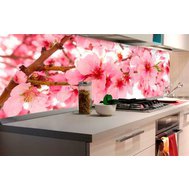 Samolepící tapety za kuchyňskou linku, rozměr 180 cm x 60 cm, jabloňově květy, DIMEX KI-180-054