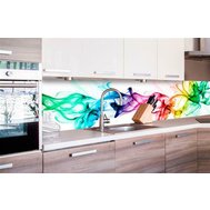Samolepící tapety za kuchyňskou linku, rozměr 260 cm x 60 cm, kouř barevný, DIMEX KI-260-073