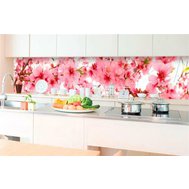 Samolepící tapety za kuchyňskou linku, rozměr 350 cm x 60 cm, jabloňově květy, DIMEX KI-350-054