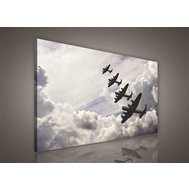 Obraz na plátně letadla v oblacích 215O1, 100 x 75 cm, IMPOL TRADE
