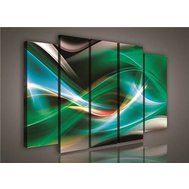 Obraz na plátně abstrakt zelený 279S12, rozměr 150 x 100 cm, IMPOL TRADE
