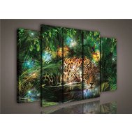 Obraz na plátně jaguár v džungli 559S12, rozměr 150 x 100 cm, IMPOL TRADE