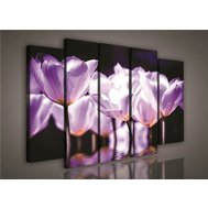 Obraz na plátně fialové květy 972S12, rozměr 150 x 100 cm, IMPOL TRADE