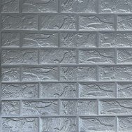 Samolepící pěnové 3D panely 0001, cena za kus, rozměr 60 x 60 mm, cihla šedá, IMPOLTRADE