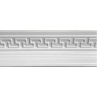 Polystyrenové dekorativní lišty M17, rozměr 1000 x 50 x 90 mm, bílá s řeckým klíčem, IMPOL TRADE