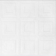 3D panel 0077, cena za kus, rozměr 50 cm x 50 cm, KONTRAST bílý, IMPOL TRADE
