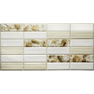 Obkladové panely 3D PVC TP10014005, cena za kus, rozměr 955 x 480 mm, obklad bílý s mušlemi, GRACE