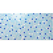 Obkladové panely 3D PVC TP10014031, cena za kus, rozměr 955 x 480 mm, mozaika modrá, GRACE