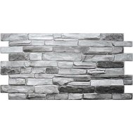 Obkladové panely 3D PVC TP10016863, cena za kus, rozměr 980 x 498 mm, břidlice šedá, GRACE