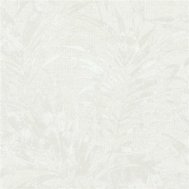 Vliesové tapety na zeď Ivy 82269, palmové listy metalicky bílé na krémovém podkladu, rozměr 10,05 m x 0,53 m, NOVAMUR 6803-20