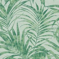 Vliesové tapety na zeď Ivy 82273, palmové listy zelené na zeleném podkladu, rozměr 10,05 m x 0,53 m, NOVAMUR 6803-60