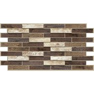 Obkladové panely 3D PVC TP10011594, cena za kus, rozměr 980 x 480 mm, dřevěný obklad dub Toffee, GRACE