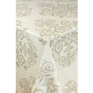 Ubrus PVC 3673443 zámecký vzor hnědý, návin 20 m x 140 cm, IMPOL TRADE