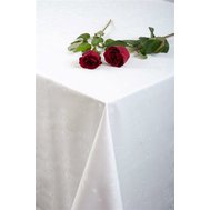 Ubrus PVC bílý s květy, návin 20 m x 140 cm, IMPOL TRADE 5656002