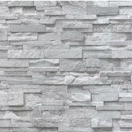 Papírové tapety na zeď Sweet & Cool 05222-20, rozměr 10,05 m x 0,53 m, kameny šedé, P+S International